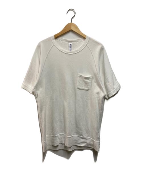 LOOPWHEELER（ループウィラー）LOOPWHEELER (ループウィラー) BEAMS PLUS (ビームスプラス) 別注半袖スウェット ホワイト サイズ:ＸＬの古着・服飾アイテム