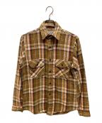 FIVE BROTHERファイブブラザー）の古着「チェックシャツ」｜ベージュ