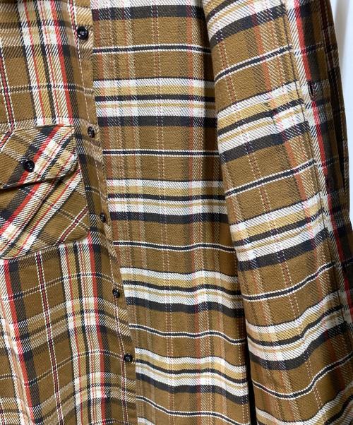 FIVE BROTHER（ファイブブラザー）FIVE BROTHER (ファイブブラザー) チェックシャツ ベージュ サイズ:Sの古着・服飾アイテム