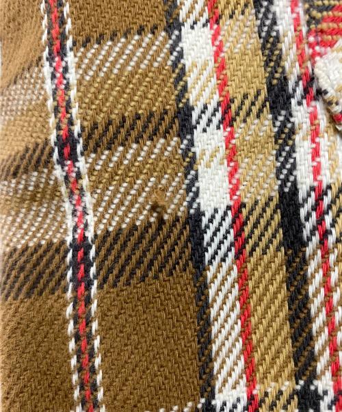 FIVE BROTHER（ファイブブラザー）FIVE BROTHER (ファイブブラザー) チェックシャツ ベージュ サイズ:Sの古着・服飾アイテム