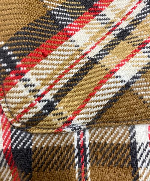 FIVE BROTHER（ファイブブラザー）FIVE BROTHER (ファイブブラザー) チェックシャツ ベージュ サイズ:Sの古着・服飾アイテム