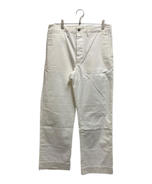 RRL（ダブルアールエル）RRL (ダブルアールエル) ヘリンボーンツイルフィールドパンツ ホワイト サイズ:32の古着・服飾アイテム