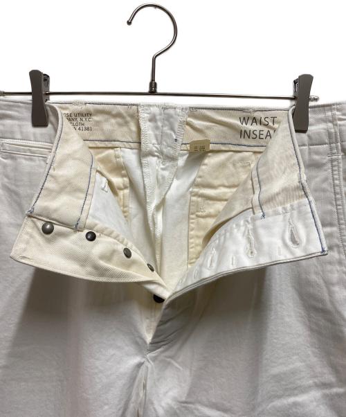 RRL（ダブルアールエル）RRL (ダブルアールエル) ヘリンボーンツイルフィールドパンツ ホワイト サイズ:32の古着・服飾アイテム