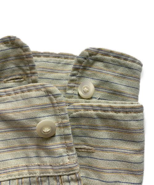 RRL（ダブルアールエル）RRL (ダブルアールエル) ストライプシャツ グリーン サイズ:Mの古着・服飾アイテム