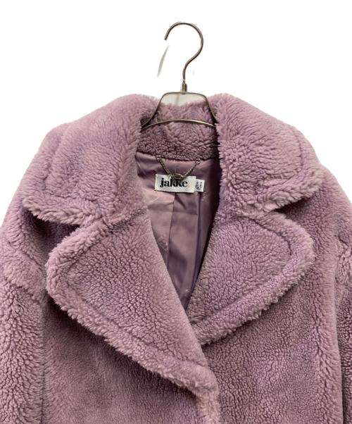 Jakke（ジャッキー）Jakke (ジャッキー) ボアコート パープル サイズ:38の古着・服飾アイテム
