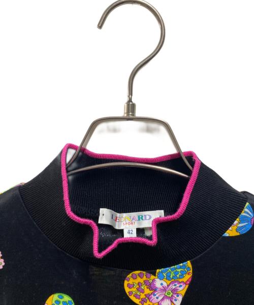LEONARD（レオナール）LEONARD (レオナール) ハートプリントカットソー ブラック サイズ:42の古着・服飾アイテム