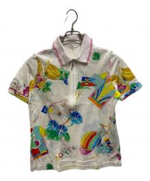 LEONARD（レオナール）の古着「ハーフジップポロシャツ」｜ホワイト