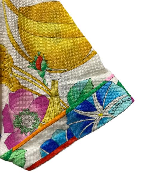 LEONARD（レオナール）LEONARD (レオナール) ハーフジップポロシャツ ホワイト サイズ:Mの古着・服飾アイテム