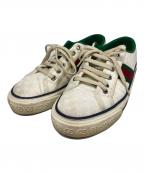 GUCCIグッチ）の古着「テニス 1977 GG ローカットスニーカー」｜ホワイト