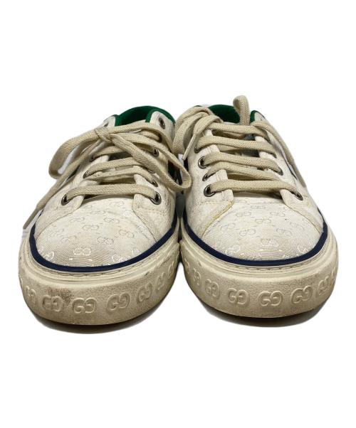 GUCCI（グッチ）GUCCI (グッチ) テニス 1977 GG ローカットスニーカー ホワイト サイズ:37の古着・服飾アイテム