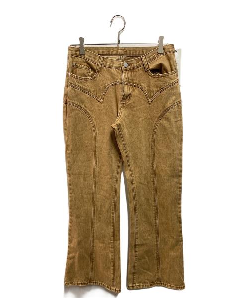 Knuth Marf（クヌースマーフ）Knuth Marf (クヌースマーフ) bell bottom denim pants ブラウン サイズ:s 未使用品の古着・服飾アイテム