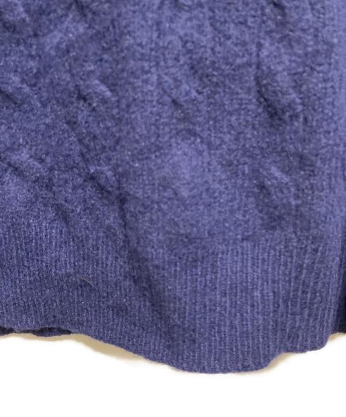 POLO RALPH LAUREN（ポロ・ラルフローレン）POLO RALPH LAUREN (ポロ・ラルフローレン) ウールカシミヤケーブルニット ネイビー サイズ:Mの古着・服飾アイテム