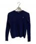 POLO RALPH LAUREN（ポロ・ラルフローレン）の古着「ウールカシミヤケーブルニット」｜ネイビー