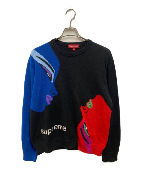 SUPREME（シュプリーム）SUPREME (シュプリーム) Faces Sweater ブラック サイズ:Mの古着・服飾アイテム