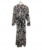 DIANE VON FURSTENBERGダイアンフォンファステンバーグ）の古着「ピンタックティアードワンピース」｜ホワイト×ブラック