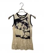 DOLCE & GABBANAドルチェ＆ガッバーナ）の古着「マリリンモンロ―プリントブラウス」｜アイボリー