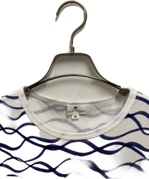 courreges（クレージュ）courreges (クレージュ) カットソー ホワイト サイズ:Mの古着・服飾アイテム