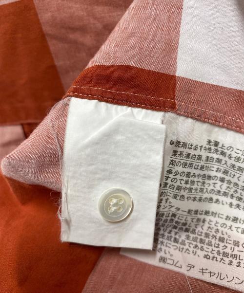 COMME des GARCONS HOMME（コムデギャルソン オム）COMME des GARCONS HOMME (コムデギャルソン オム) ブロックチェックシャツ オレンジ サイズ:サイズ詳細参照の古着・服飾アイテム