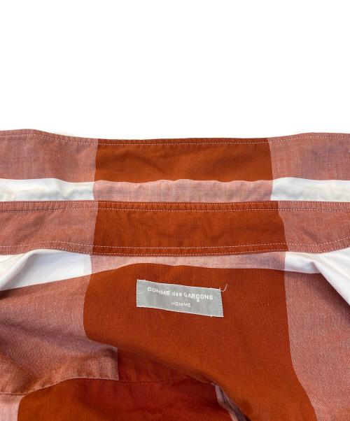 COMME des GARCONS HOMME（コムデギャルソン オム）COMME des GARCONS HOMME (コムデギャルソン オム) ブロックチェックシャツ オレンジ サイズ:サイズ詳細参照の古着・服飾アイテム