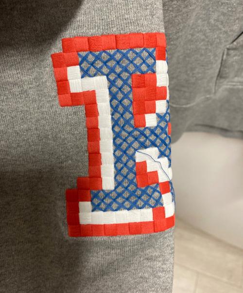 KENZO（ケンゾー）KENZO (ケンゾー) Pixel Oversize Hoodie グレー サイズ:Sの古着・服飾アイテム