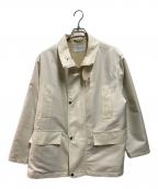 TOMORROW LANDトゥモローランド）の古着「シルクポリエステルツイル フィールドコート」｜ホワイト