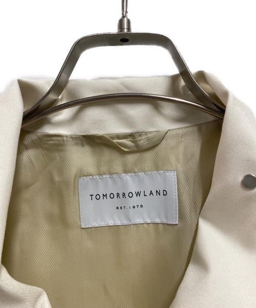 TOMORROW LAND（トゥモローランド）TOMORROW LAND (トゥモローランド) シルクポリエステルツイル フィールドコート ホワイト サイズ:Sの古着・服飾アイテム