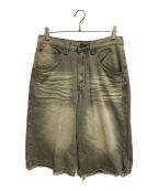 Jaded Londonジェイデッドロンドン）の古着「ハーフデニムパンツ」｜グレー