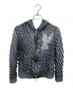 masuエムエーエスユー）の古着「SPIKY ZIP HOODIE」｜FADED BLACK