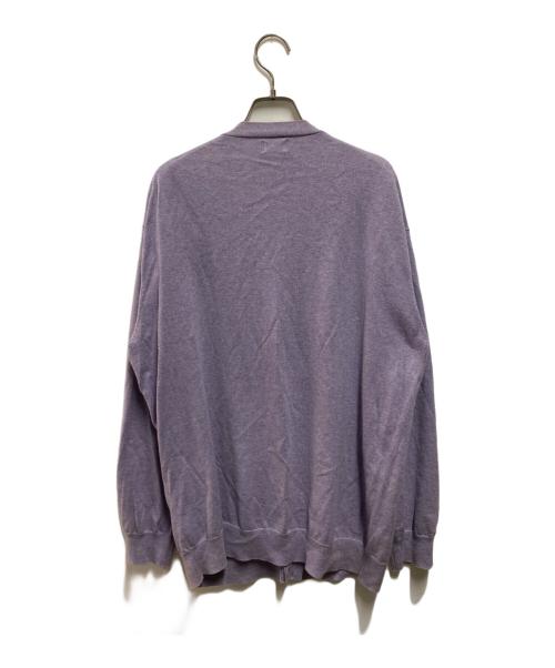 RHC Ron Herman（アールエイチシー ロンハーマン）RHC Ron Herman (アールエイチシー ロンハーマン) コットンカシミヤカーディガン パープル サイズ:Ｌの古着・服飾アイテム