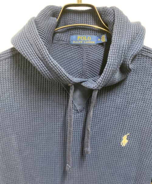 POLO RALPH LAUREN（ポロ・ラルフローレン）POLO RALPH LAUREN (ポロ・ラルフローレン) サーマルフーディ ネイビー サイズ:Mの古着・服飾アイテム