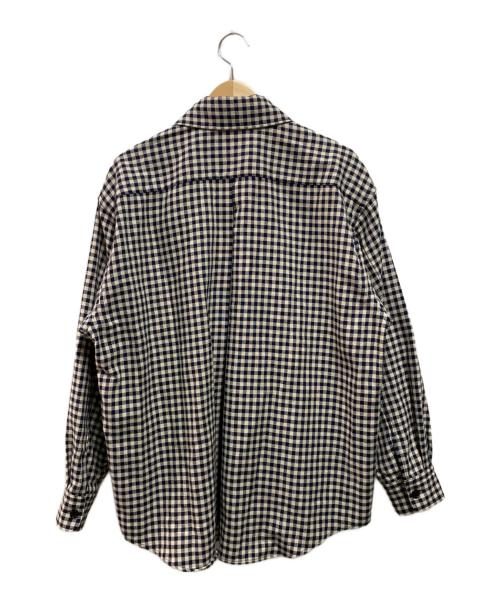 Traditional Weatherwear（トラディショナルウェザーウェア）Traditional Weatherwear (トラディショナルウェザーウェア) シャツ001 ネイビー×ホワイト サイズ:Ｍの古着・服飾アイテム