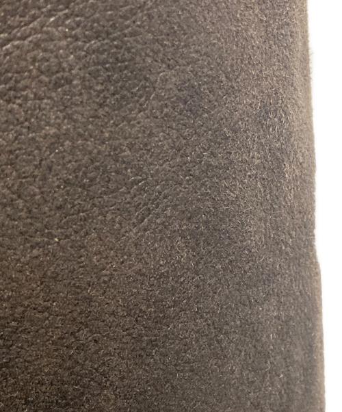 DOLCE & GABBANA（ドルチェ＆ガッバーナ）DOLCE & GABBANA (ドルチェ＆ガッバーナ) ムートンレザージャケット ブラック×ブラウン サイズ:48の古着・服飾アイテム