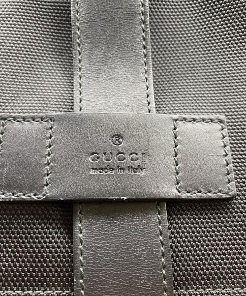 GUCCI（グッチ）GUCCI (グッチ) テクノキャンバスバックパック ブラックの古着・服飾アイテム