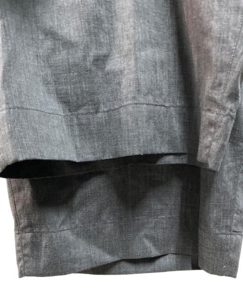 NO CONTROL AIR（ノーコントロールエアー）NO CONTROL AIR (ノーコントロールエアー) クールマックスリネン混トロピカル七分袖オールインワン グレー サイズ:3の古着・服飾アイテム