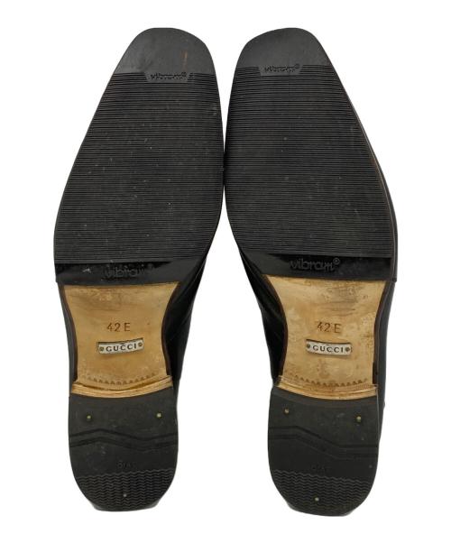 GUCCI（グッチ）GUCCI (グッチ) ストラップレザーブーツ ブラック サイズ:42の古着・服飾アイテム