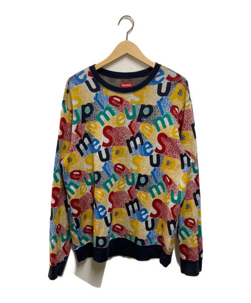 SUPREME（シュプリーム）SUPREME (シュプリーム) Scatter Text Crewneck マルチカラー サイズ:Mの古着・服飾アイテム