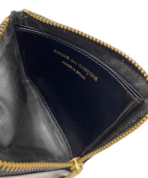 COMME des GARCONS（コムデギャルソン）COMME des GARCONS (コムデギャルソン) ポルカドット L字ジップウォレット ブラックの古着・服飾アイテム