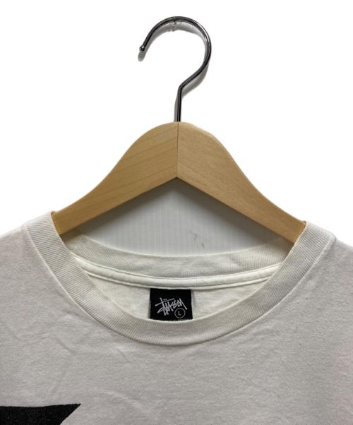 stussy（ステューシー）stussy (ステューシー) プリントTシャツ ホワイト サイズ:Ｌの古着・服飾アイテム