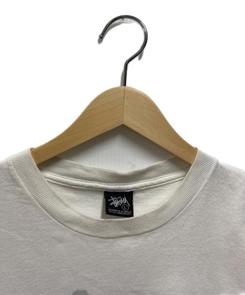 stussy（ステューシー）stussy (ステューシー) プリントTシャツ ホワイト サイズ:Ｌの古着・服飾アイテム