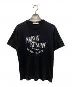 maison kitsuneメゾンキツネ）の古着「PALAIS ROYAL T-Shirt」｜ブラック