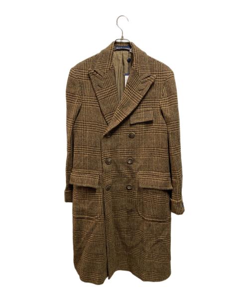 POLO RALPH LAUREN（ポロ・ラルフローレン）POLO RALPH LAUREN (ポロ・ラルフローレン) チェックチェスターコート ブラウン サイズ:42 未使用品の古着・服飾アイテム