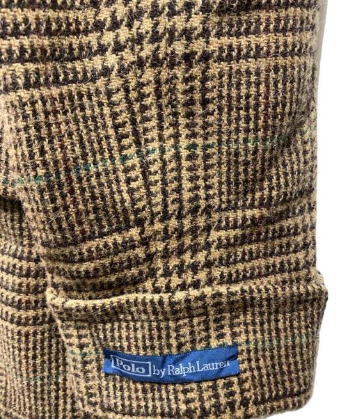 POLO RALPH LAUREN（ポロ・ラルフローレン）POLO RALPH LAUREN (ポロ・ラルフローレン) チェックチェスターコート ブラウン サイズ:42 未使用品の古着・服飾アイテム