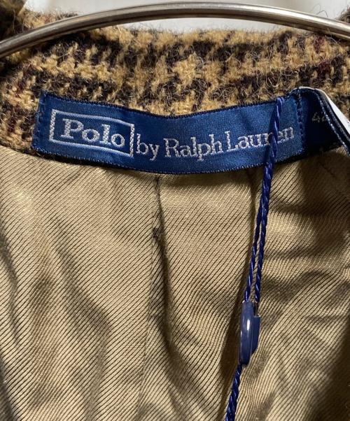 POLO RALPH LAUREN（ポロ・ラルフローレン）POLO RALPH LAUREN (ポロ・ラルフローレン) チェックチェスターコート ブラウン サイズ:42 未使用品の古着・服飾アイテム