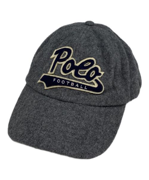 POLO RALPH LAUREN（ポロ・ラルフローレン）POLO RALPH LAUREN (ポロ・ラルフローレン) ウールキャップ グレーの古着・服飾アイテム