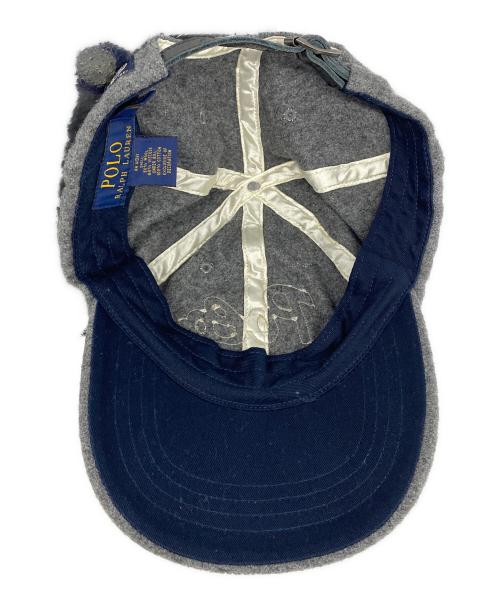 POLO RALPH LAUREN（ポロ・ラルフローレン）POLO RALPH LAUREN (ポロ・ラルフローレン) ウールキャップ グレーの古着・服飾アイテム