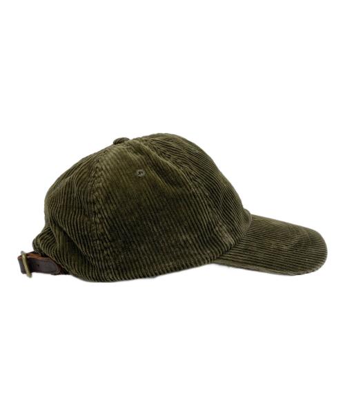 POLO RALPH LAUREN（ポロ・ラルフローレン）POLO RALPH LAUREN (ポロ・ラルフローレン) コーデュロイキャップ グリーンの古着・服飾アイテム