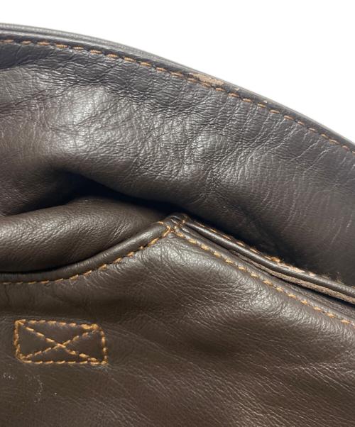 MORGAN（モーガン）MORGAN  (モーガン) A-2レザーフライトジャケット ブラウン サイズ:38の古着・服飾アイテム