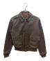 MORGAN（モーガン）の古着「A-2レザーフライトジャケット」｜ブラウン