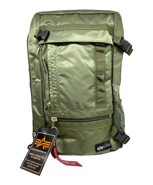 ALPHA（アルファ）ALPHA (アルファ) 3WAYビジネスバッグ グリーン 未使用品の古着・服飾アイテム