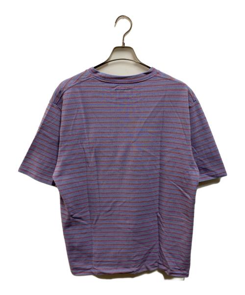 THE NORTHFACE PURPLELABEL（ザ・ノースフェイス パープルレーベル）THE NORTHFACE PURPLELABEL (ザ・ノースフェイス パープルレーベル) Moss Stitch Field H/S Pocket Tee パープル サイズ:Lの古着・服飾アイテム